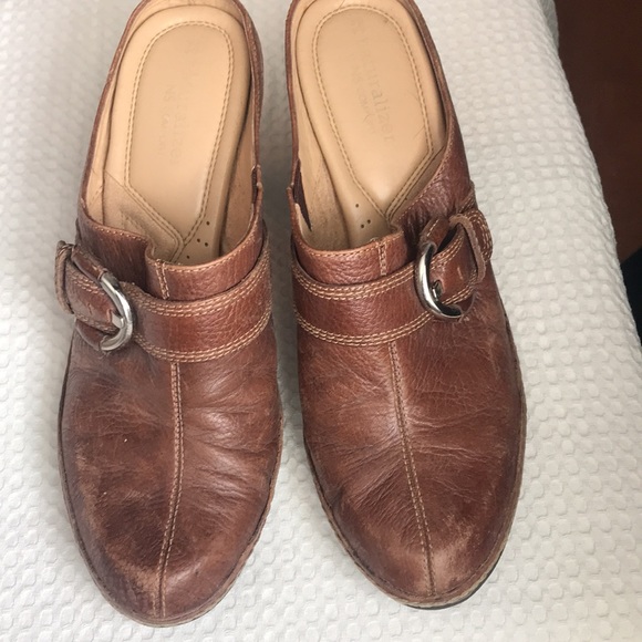 Vintage Naturalizer Brown Leather Drifter Mules Clogs - Picture 4 of 7